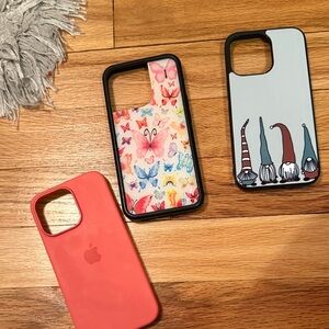 Apple iPhone Case Trio - Coral, Butterfly, Gnome